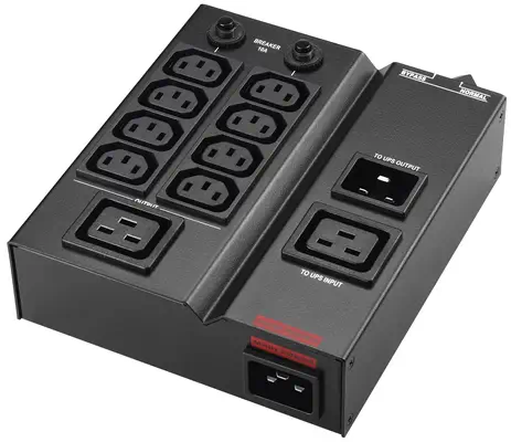 PowerWalker MBS/PDU IEC 1-3kVA unité de distribution d'énergie 9 sortie(s) CA Noir - Rack et Armoire - visuel 1