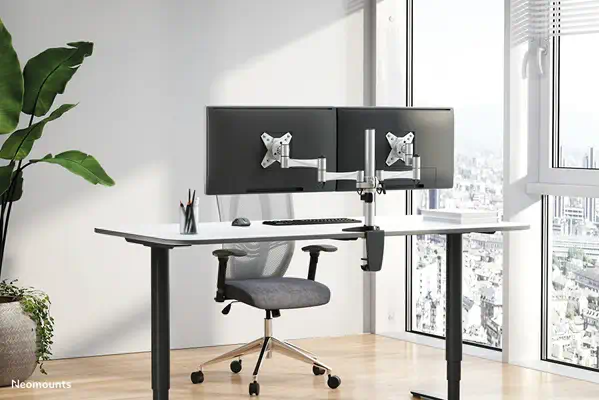 Neomounts FPMA-D1330DSILVER Support d'écran à fixer 10-27" - Support Fixe & Mobile - visuel 5