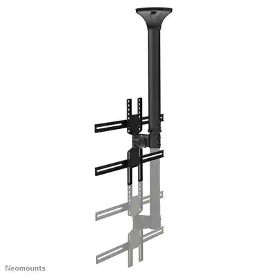 Neomounts FPMA-C400BLACK Support de plafond pour écran de 32-60" - h64-104 cm - Support Fixe & Mobile - visuel 3