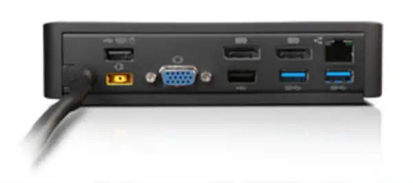Lenovo 40A40090DK station d'accueil Avec fil USB 3.2 Gen 1 (3.1 Gen 1) Type-A Noir - Station d'accueil pour portable - visuel 2