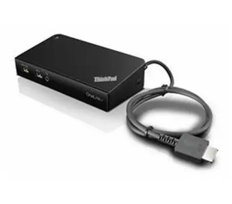 Lenovo 40A40090EU station d'accueil Avec fil USB 3.2 Gen 1 (3.1 Gen 1) Type-A Noir - Station d'accueil pour portable - visuel 1