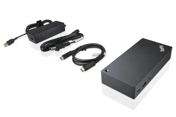 Lenovo 40A90090DK station d'accueil Avec fil USB 3.2 Gen 1 (3.1 Gen 1) Type-C Noir - Station d'accueil pour portable - visuel 4