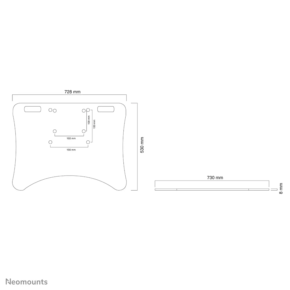 Achat NEOMOUNTS Fixed Floor Plate for PLASMA-M2500 sur hello RSE - visuel 3