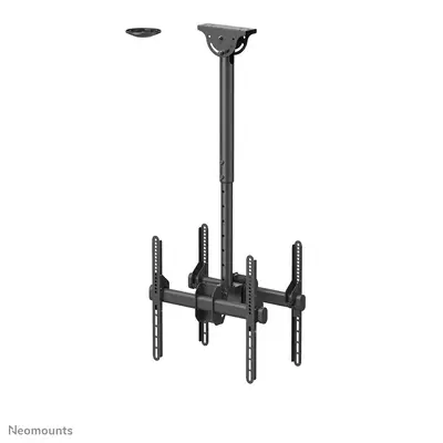 Neomounts NM-C440DBLACK Support de plafond pour double écran 32-60" - h56-91 cm - Support Fixe & Mobile - visuel 3