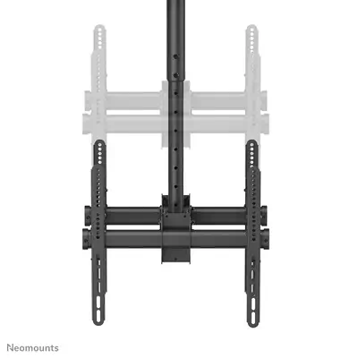 Neomounts NM-C440DBLACK Support de plafond pour double écran 32-60" - h56-91 cm - Support Fixe & Mobile - visuel 6
