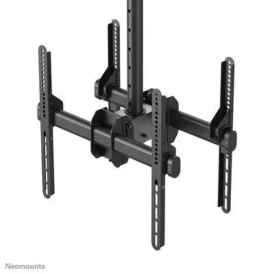 Neomounts NM-C440DBLACK Support de plafond pour double écran 32-60" - h56-91 cm - Support Fixe & Mobile - visuel 6