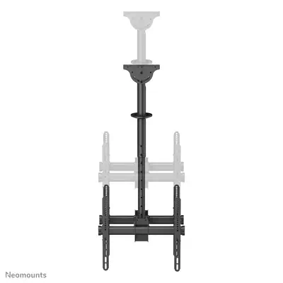 Neomounts NM-C440DBLACK Support de plafond pour double écran 32-60" - h56-91 cm - Support Fixe & Mobile - visuel 7