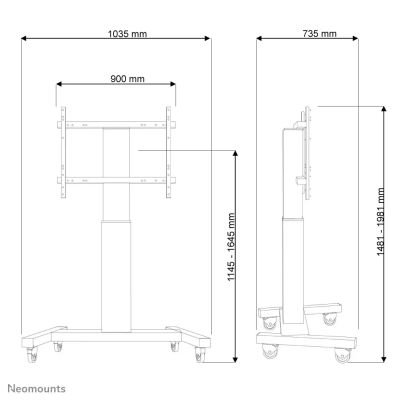 Achat NEOMOUNTS Motorised Mobile Floor Stand - VESA 200x200 sur hello RSE - visuel 7