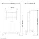 Achat NEOMOUNTS Motorised Mobile Floor Stand - VESA 200x200 sur hello RSE - visuel 7