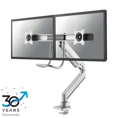 Neomounts NM-D775DXSILVER Support d'écran à fixer 10-32" - ressort à gaz - Topfix - arrêt 180° - Accessoire Moniteur - visuel 1