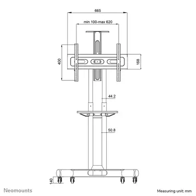Neomounts NM-M1700BLACK Chariot pour écran 32-75" - Accessoire Vidéoprojecteur - visuel 4