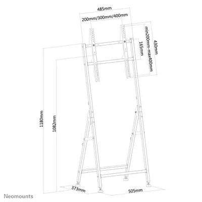 Achat NEOMOUNTS PLASMA-M1000 Flat Screen Floor Stand sur hello RSE - visuel 3