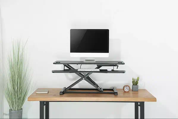 Neomounts NS-WS300BLACK Poste de travail assis-debout - ressort à gaz - Accessoire Moniteur - visuel 10