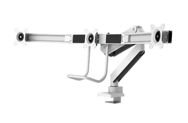 Neomounts NM-D775DX3WHITE support d'écran plat pour bureau 68,6 cm (27") Blanc - Support Fixe & Mobile - visuel 2