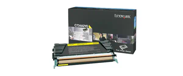 Lexmark C734A2YG Cartouche de toner Original Jaune - Toner - visuel 1