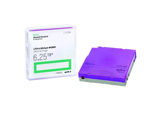 HPE LTO-6 Ultrium 6.25TB WORM Data Cartridge - Cartouche LTO - visuel 1