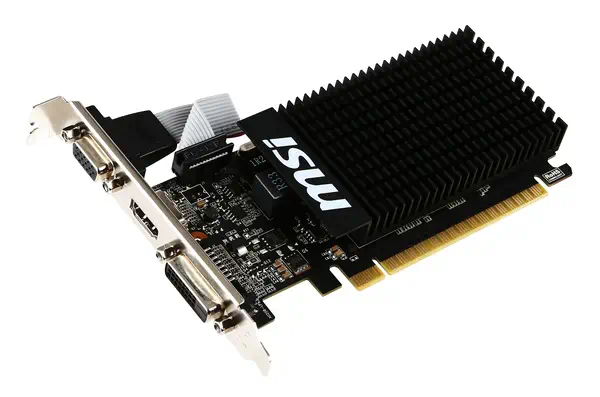 MSI GT 710 2GD3H LP carte graphique NVIDIA GeForce GT 710 2 Go GDDR3 - Carte graphique - visuel 3