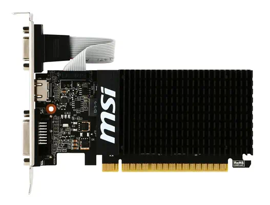 MSI GT 710 2GD3H LP carte graphique NVIDIA GeForce GT 710 2 Go GDDR3 - Carte graphique - visuel 4