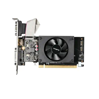GIGABYTE GV-N710D3-2GL carte graphique NVIDIA GeForce GT 710 2 Go GDDR3 - Gigabyte - Carte graphique - visuel 1