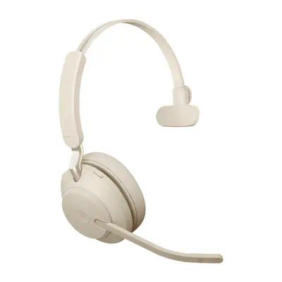 Jabra Evolve2 65 Casque Sans fil Arceau Bureau/Centre d'appels USB Type-A Bluetooth Beige - Casque Micro - visuel 3