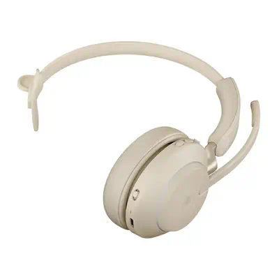 Jabra Evolve2 65 Casque Sans fil Arceau Bureau/Centre d'appels USB Type-A Bluetooth Beige - Casque Micro - visuel 4