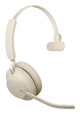 Jabra Evolve2 65 Casque Sans fil Arceau Bureau/Centre d'appels USB Type-A Bluetooth Beige - Casque Micro - visuel 6