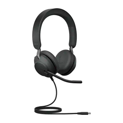 Jabra Evolve2 40 Casque Avec fil Arceau Bureau/Centre d'appels USB Type-C Bluetooth Noir - Casque Micro - visuel 3
