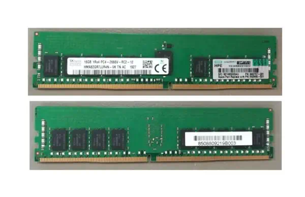 HPE 850880-001 module de mémoire 16 Go 1 x 16 Go DDR4 288-pin DIMM - Mémoire - visuel 1