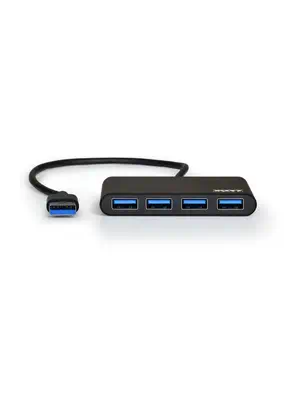 Port Designs 900121 hub & concentrateur USB 3.2 Gen 1 (3.1 Gen 1) Type-A 5000 Mbit/s Noir - Station d'accueil pour portable - visuel 1