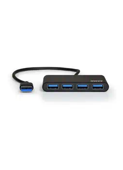 Avis Port Designs 900121 hub & concentrateur USB 3.2 Gen 1 (3.1 Gen 1) Type-A 5000 Mbit/s Noir