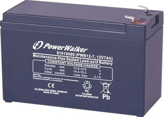 PowerWalker PWB12-7 Sealed Lead Acid (VRLA) 12 V 7 Ah - Accessoire Onduleur - visuel 1
