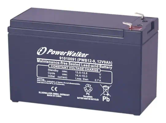 PowerWalker PWB12-9 Sealed Lead Acid (VRLA) 12 V 9 Ah - Accessoire Onduleur - visuel 1