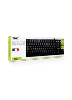 Port Designs 900753 clavier Bureau USB AZERTY Français Noir - Clavier - visuel 1