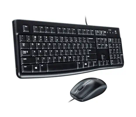 Logitech Desktop MK120 clavier Souris incluse Universel USB QWERTZ Allemand Noir - Pack Clavier, souris - visuel 2