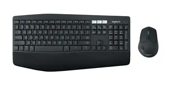 Garantie Logitech 920-008219 clavier Souris incluse Maison RF sans fil + Bluetooth QWERTY Anglais Noir