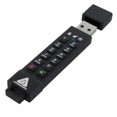 Apricorn Aegis Secure Key 3z lecteur USB flash 16 Go USB Type-A 3.2 Gen 1 (3.1 Gen 1) Noir - Clé USB - visuel 1