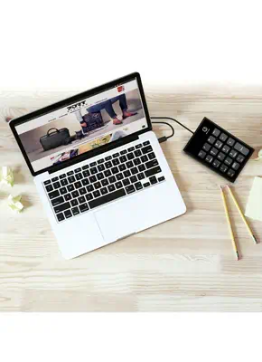 Port Designs 900801 clavier numérique Ordinateur portable USB Noir, Gris - Clavier - visuel 3
