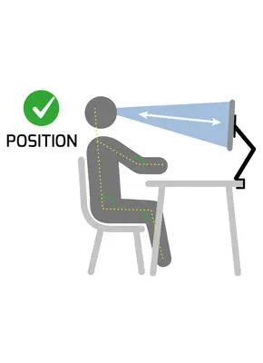 Port Designs 901104 support d'écran plat pour bureau 81,3 cm (32") Noir - Accessoire Moniteur - visuel 4
