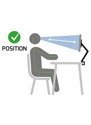 Port Designs 901105 support d'écran plat pour bureau 81,3 cm (32") Noir - Accessoire Moniteur - visuel 3