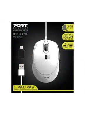 Port Designs 900712 souris Bureau Ambidextre USB Type-A 3600 DPI - Souris - visuel 4
