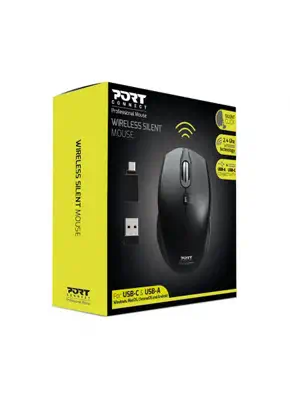 Port Designs 900713 souris Bureau Ambidextre RF Wireless + USB Type-C 1600 DPI - Souris - visuel 3
