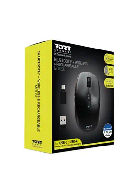 Port Designs 900715 souris Bureau Droitier RF sans fil + Bluetooth Optique 2400 DPI - Souris - visuel 3