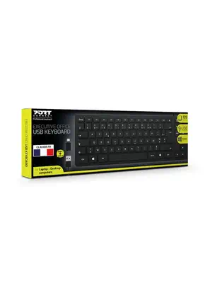 Port Designs 900754-FR clavier Bureau USB AZERTY Français Noir - Clavier - visuel 2
