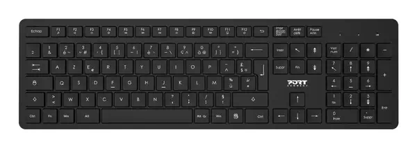 Port Designs 900904-FR clavier Souris incluse Bureau AZERTY Français Noir - Pack Clavier, souris - visuel 5