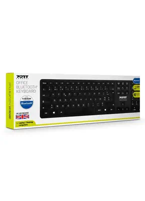 Port Designs 900903-UK clavier Bureau Bluetooth QWERTY Anglais britannique Noir - Pack Clavier, souris - visuel 2