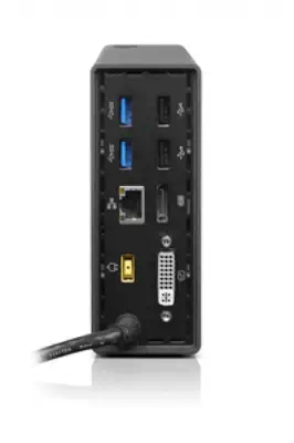 Lenovo 4X10E52940 station d'accueil Avec fil Noir - Station d'accueil pour portable - visuel 2
