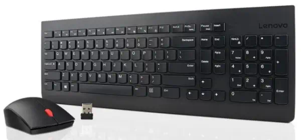Lenovo 4X30M39472 clavier Souris incluse RF sans fil Allemand Noir - Pack Clavier, souris - visuel 1