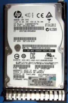 HPE 719429-001 disque dur 900 Go 10000 tr/min 2.5" SAS - Disque dur Interne - visuel 1