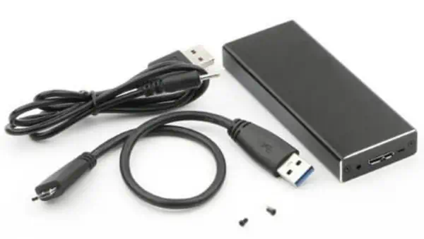CoreParts MSUB2340 Boîtier de disques de stockage Enceinte ssd Noir - Accessoire Stockage - visuel 1