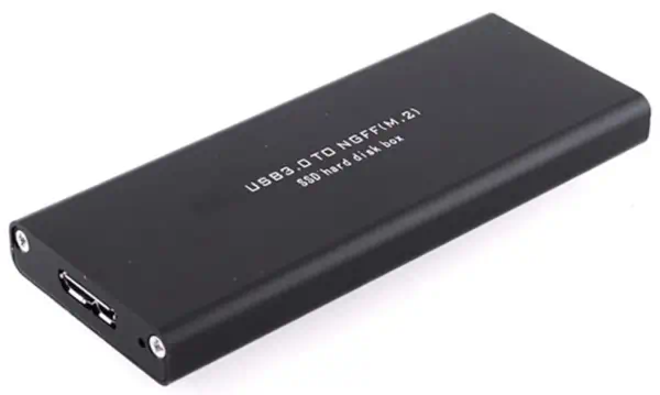 CoreParts MSUB4300 Boîtier de disques de stockage Boîtier disque dur/SSD Noir M.2 - Accessoire Stockage - visuel 1